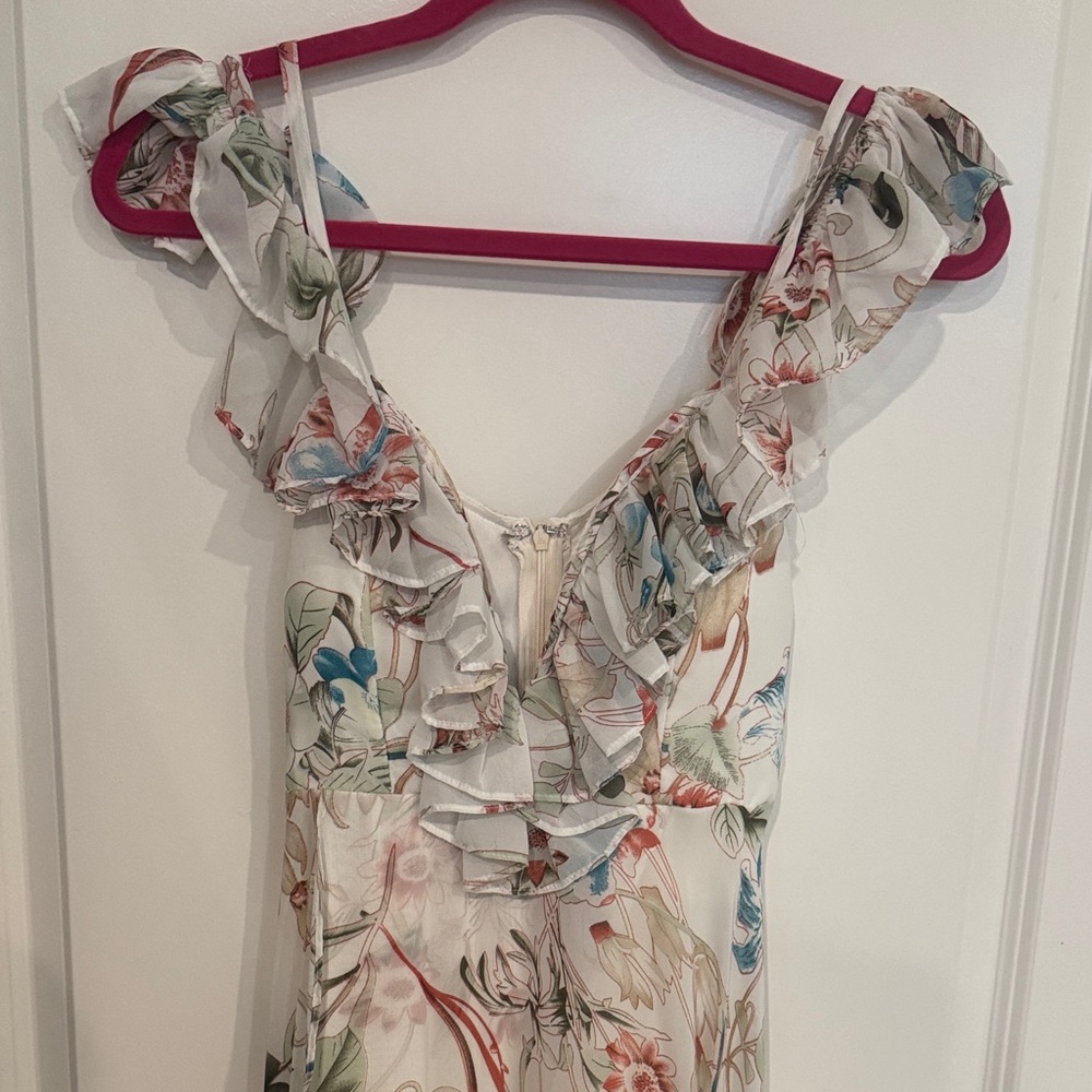 Floral Ruffle Maxi Dress - Picture 2 of 4